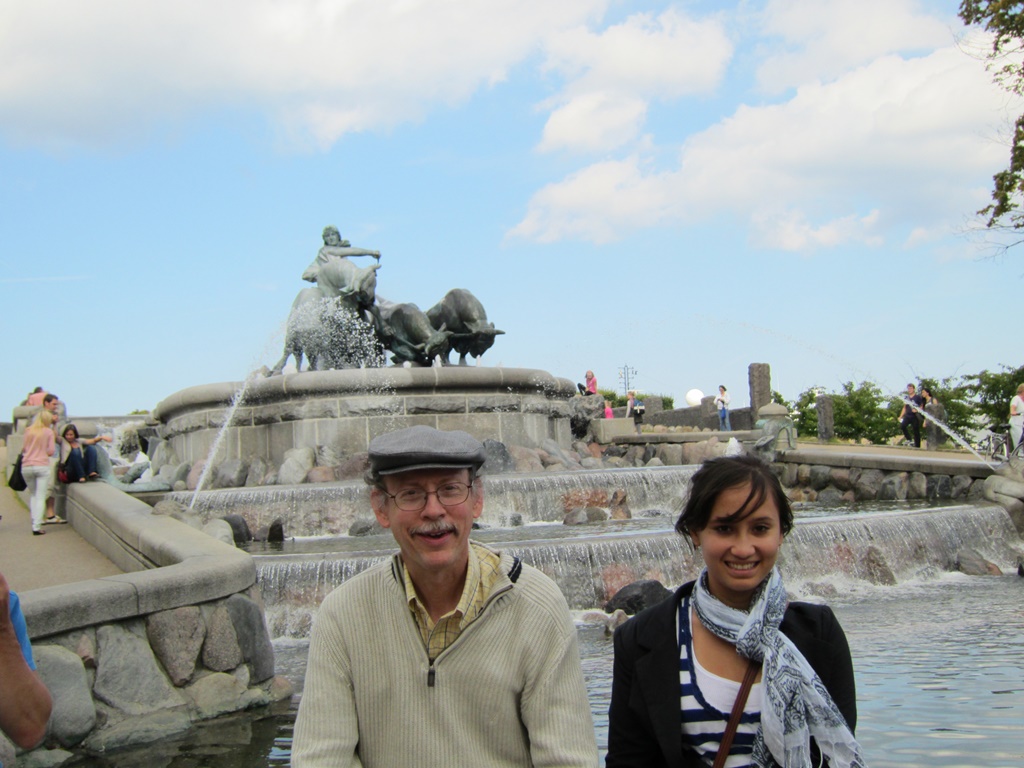 Bob and Connie with Gefion Fountain